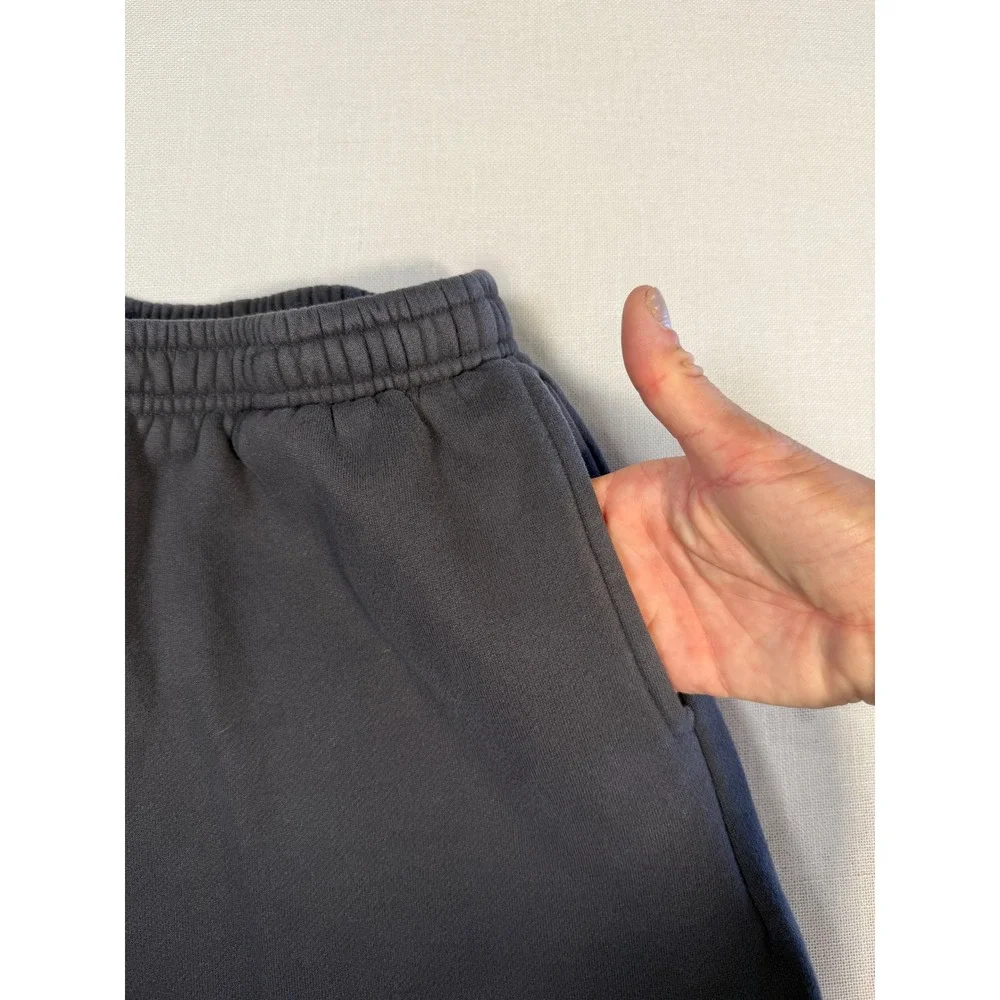Edikted Women Charcoal Gray Pink Bow Wide Leg Sweatpants XS Coquette Balletcore